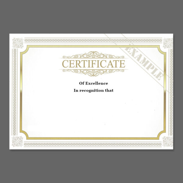 Bespoke Certificate