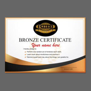 Printed Bronze Certificate